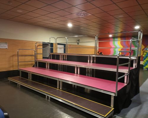 Alquiler gradas eventos